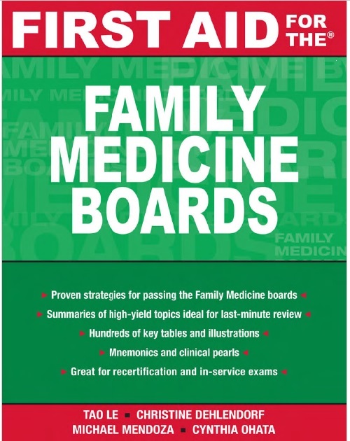 First Aid for the Family Medicine Boards 1st Edition PDF