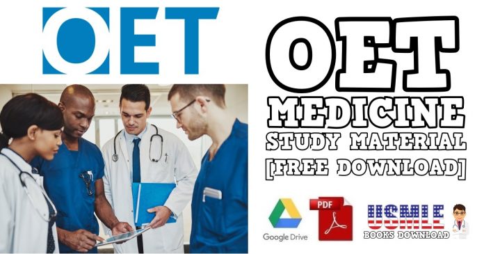 OET Medicine Material for Doctors PDF