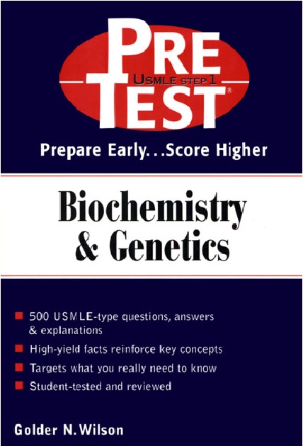 Biochemistry & Genetics: PreTest Self-Assessment & Review 1st Edition PDF