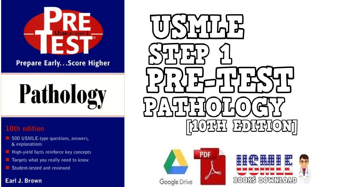 USMLE Step 1 Pre -Test Pathology 10th Edition PDF Free Download