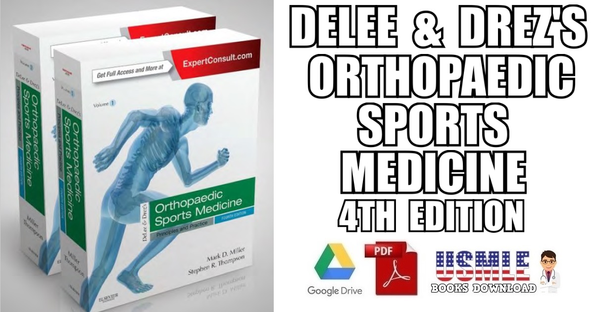 DeLee & Drez's Orthopaedic Sports Medicine 4th Edition PDF