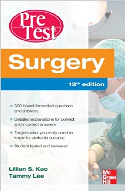 Surgery PreTest Self-Assessment and Review 13th Edition PDF