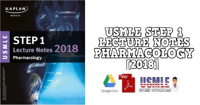 USMLE Step 1 Lecture Notes Pharmacology 2018 PDF Free Download