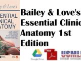 Bailey & Love's Essential Clinical Anatomy 1st Edition PDF Free Download