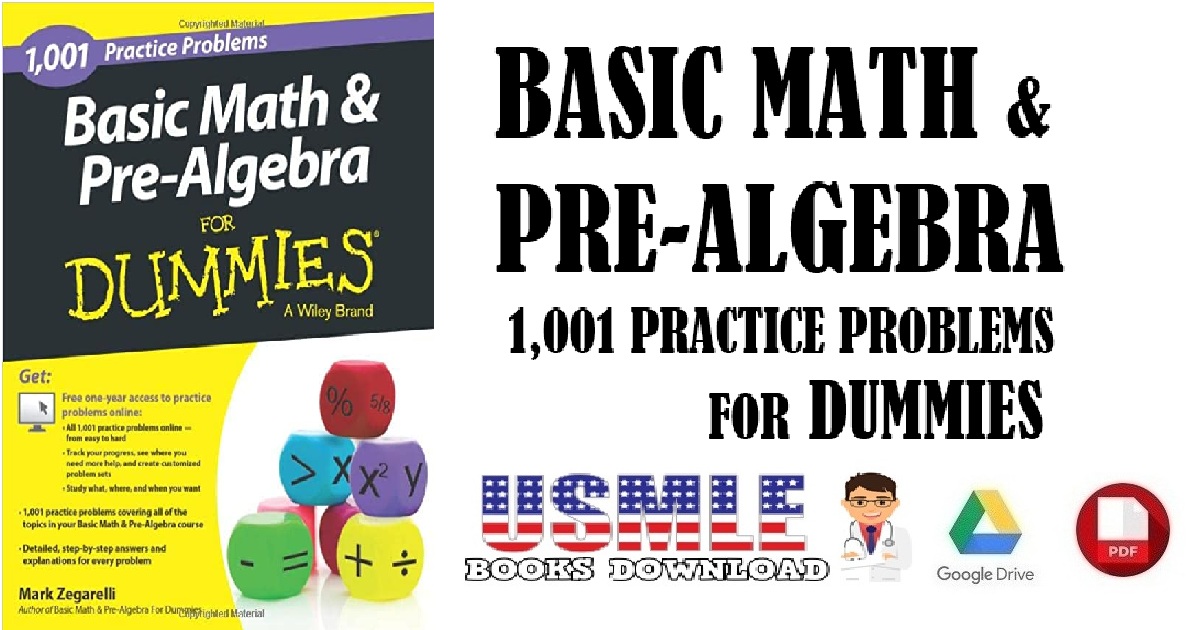 Basic Math and Pre-Algebra 1,001 Practice Problems For Dummies PDF 