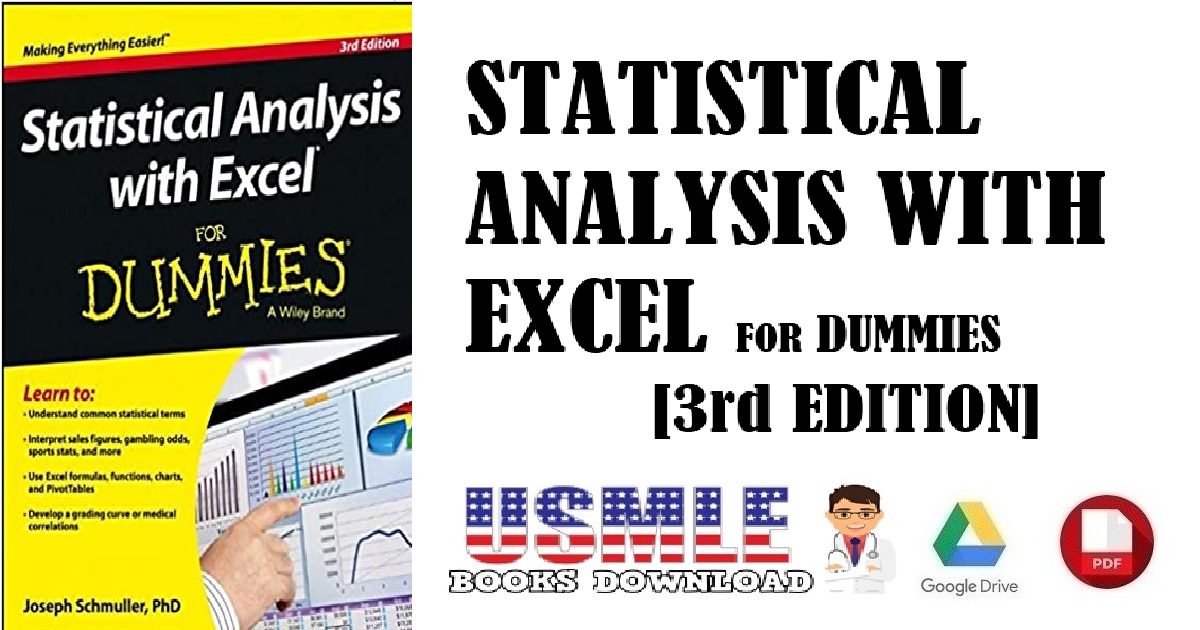 Statistical Analysis with Excel For Dummies 3rd Edition PDF 