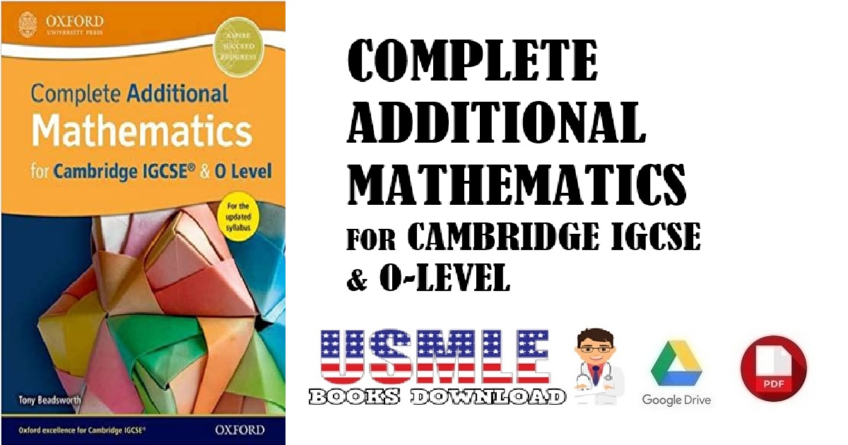 Complete Additional Mathematics for Cambridge IGCSE (R) & O Level PDF