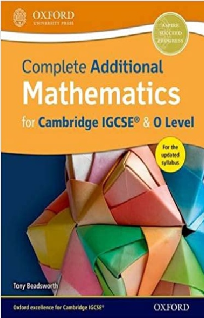 Complete Additional Mathematics for Cambridge IGCSE (R) & O Level PDF