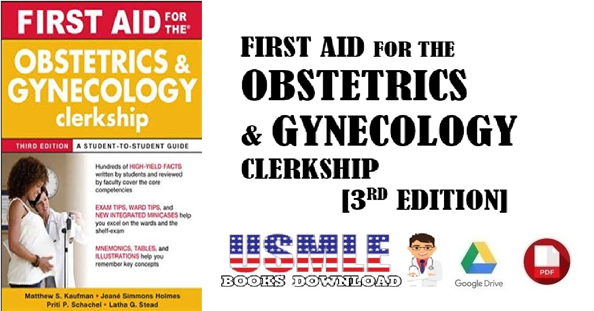 First Aid for the Obstetrics and Gynecology Clerkship 3rd Edition PDF