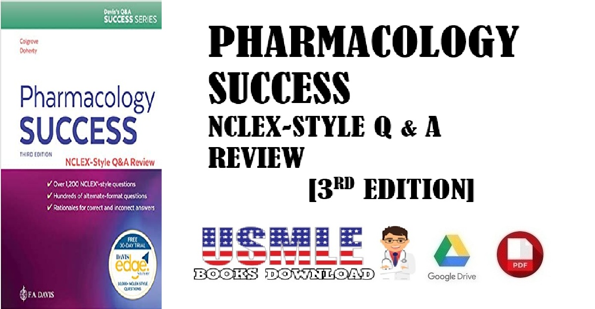 Pharmacology Success NCLEX®-Style Q&A Review 3rd Edition PDF