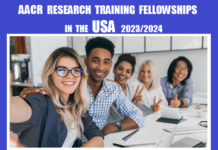 AACR Research Training Fellowships in the USA 2023-2024